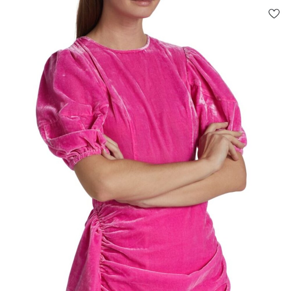 RHODE Pia Velvet Mini Dress in Jaipur NWT - Picture 4 of 8